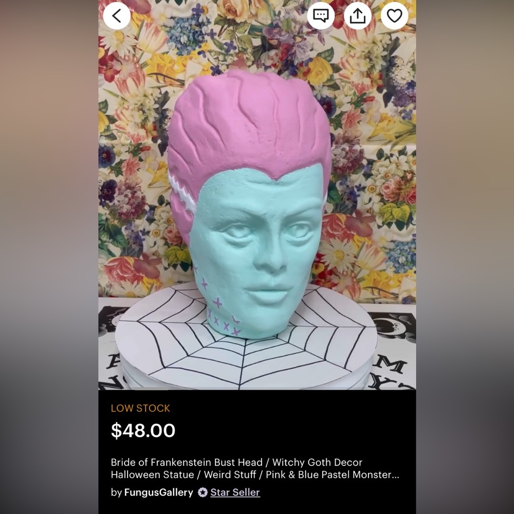 Bride of Frankenstein head